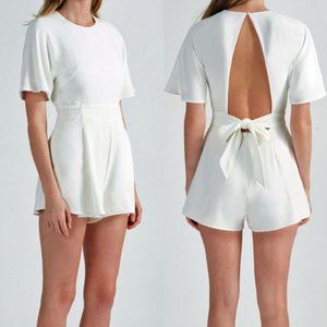 Eight Paris White Romper Size S